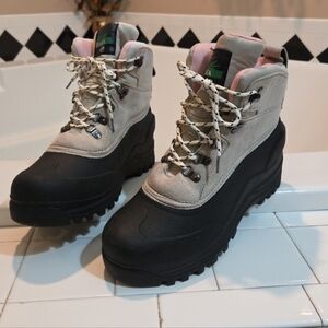 Itasca Granite Peak Thinsulate Snow Boots Light Beige & Pink Women’s Size 10